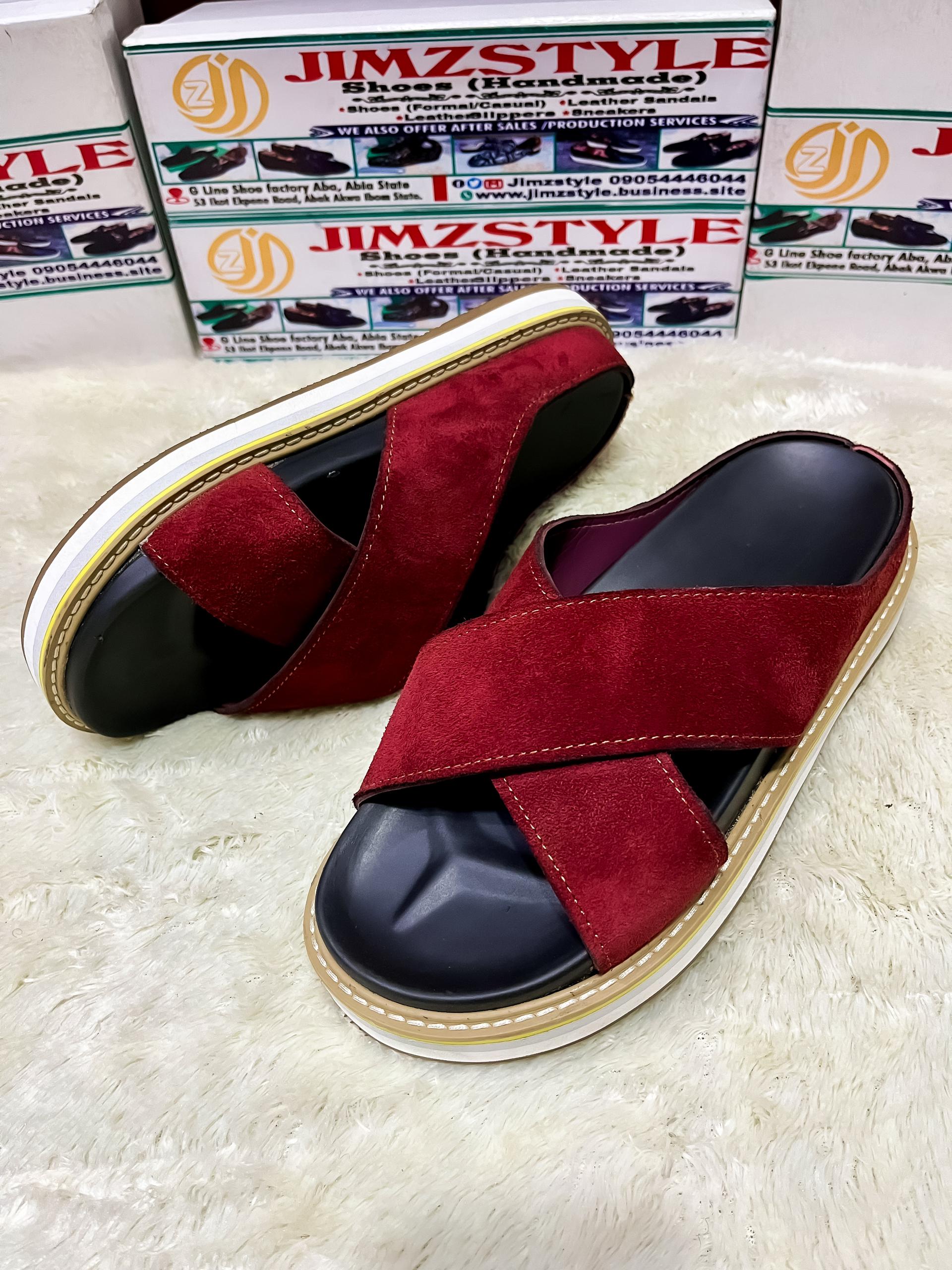 Jimz Crimson Cross Wedge